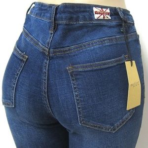 Machine Jeans Dk Wsh Distressed High Waist Skinnys